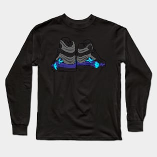 Aqua 8s Long Sleeve T-Shirt